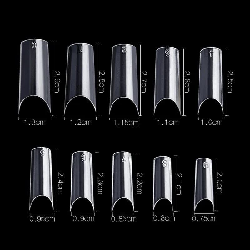 10 Straight Nail Extensions (500pcs)