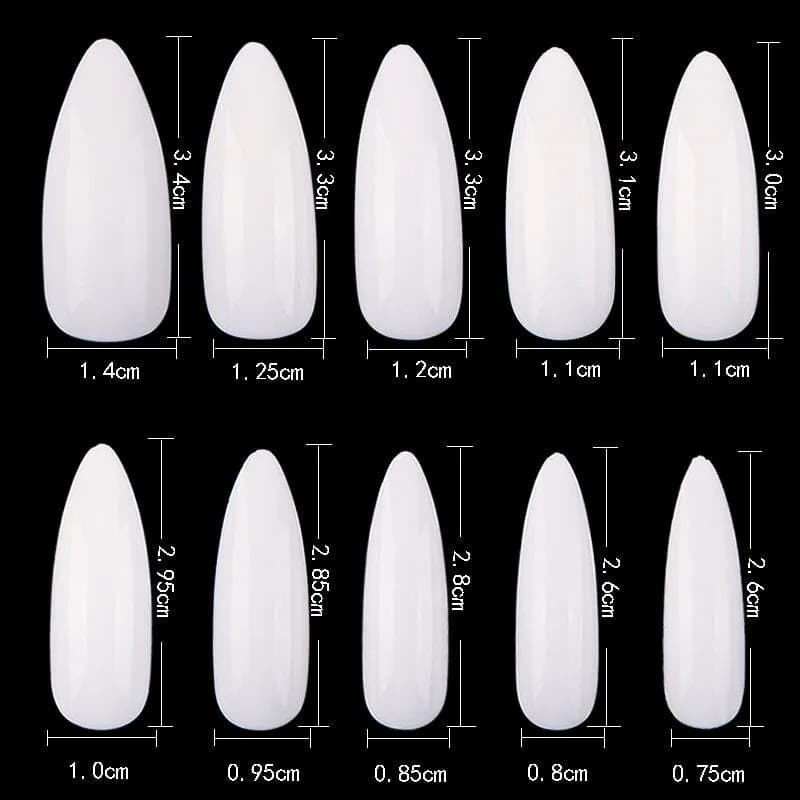05 Long Almond Nail Extensions (500pcs)