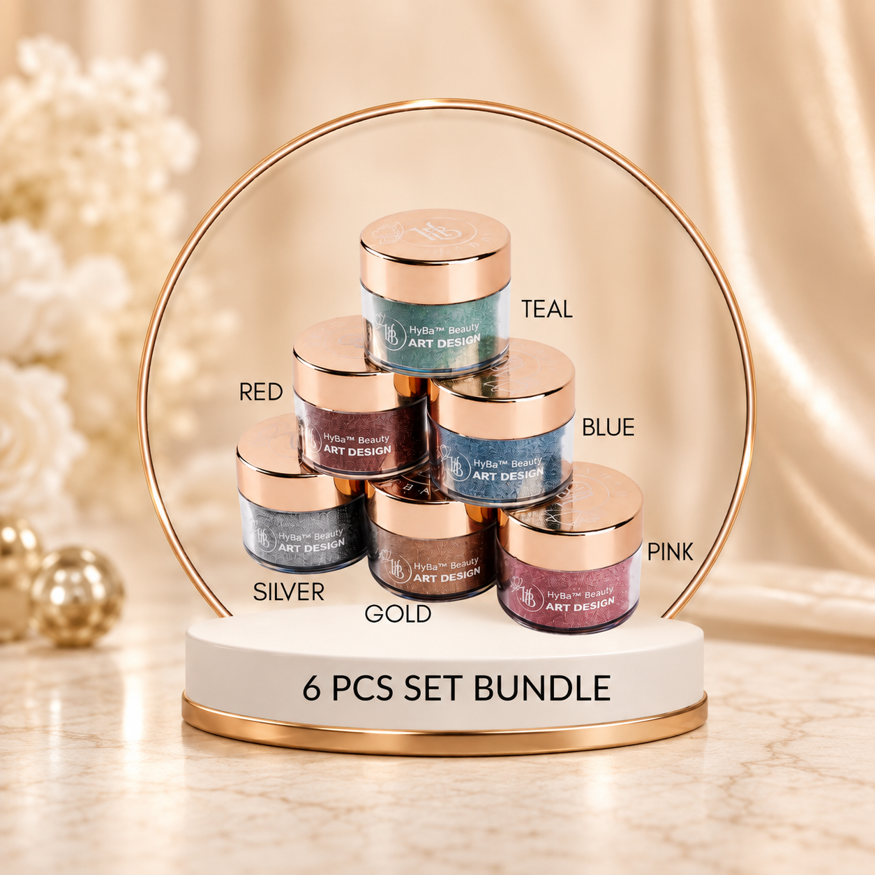 Fairy Dust Holographic Glitters Bundle Set - 6 Colors