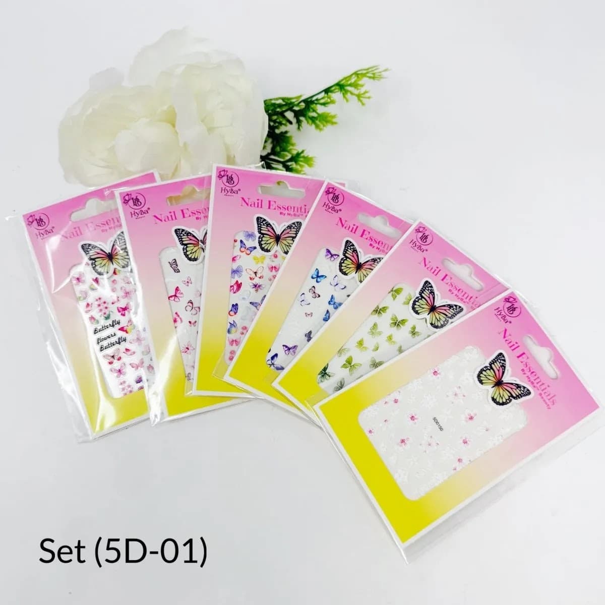 HB Decal 5D-01 Sticker Decal Collection – Easy Peel & Stick(6 pcs Set)