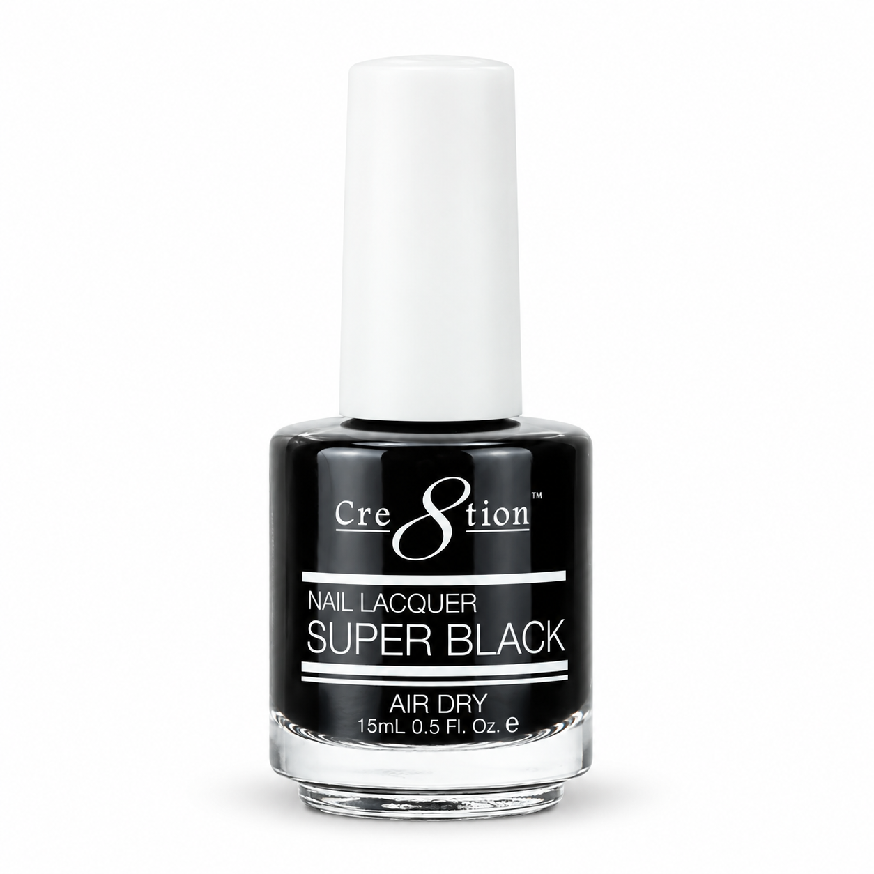 Cre8tion Lacquer Polish - Super Black