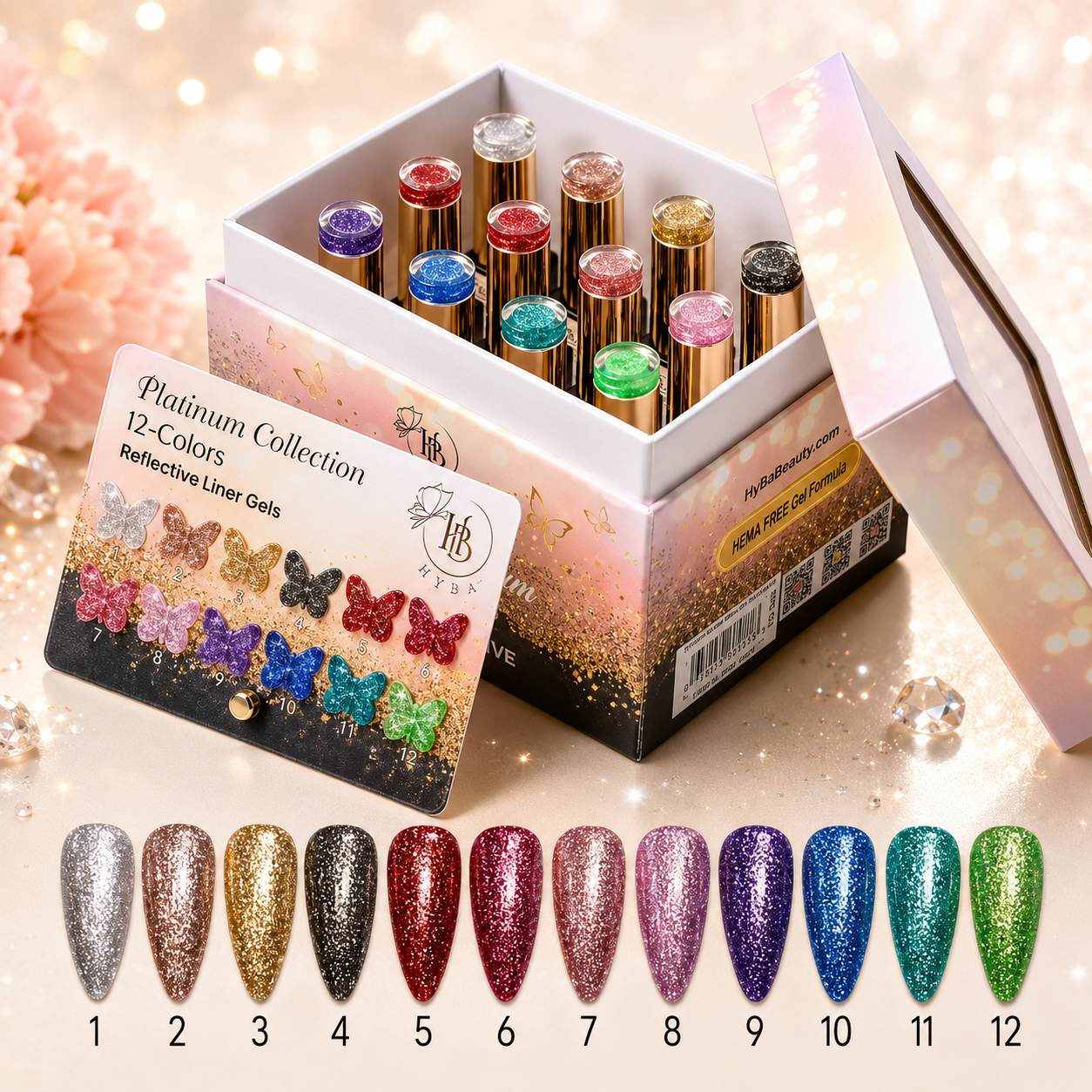 Platinum Gel Liner / 12 Colors - Box Set