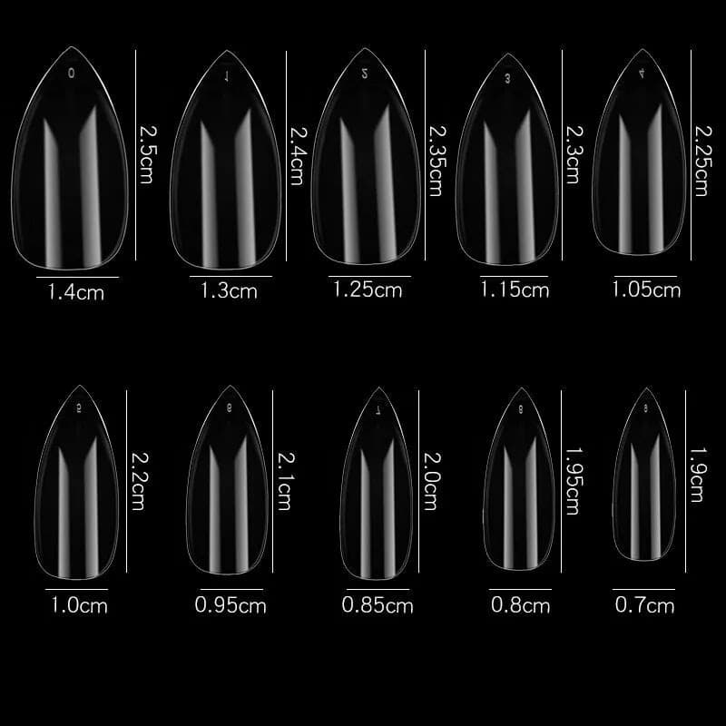 07 Short Almond Nail Extensions (500pcs)